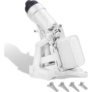 WEILEITE B46 B48 Upgrade Aluminum Engine Oil Cooler Filter Housing Fit For BMW X3 X4 220I 230I xDrive 320I 330E 330I GT 430I Gran Coupe 530E 530I 740E 2.0L 2016-2022 Replaces 11428596283 11428575211