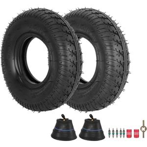 2.80/2.50-4 Tire Inner Tube,RUTU 2.80-4 E300 Scooter Tires and Tubes 2 Pack for Hand Truck Garden Cart Dolly Electric Trike