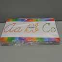 7 x 15 Pieces Cursive Alphabet Line Bulletin Board Set ABC Banner Alphabet Classroom Wall Strips Wall Decor for Pre-School Kindergarten Elementary Nursery Homeschool