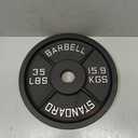 Signature Fitness Cast Iron Plate Weight Plate for Strength Training and Weightlifting, Standard or Olympic, Multiple Sizes (1-Inch Center (Standard))
