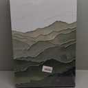 3Pcs Abstract Green Mountains Canvas Wall Art Modern Minimalist Picture Wall Decor Green White Mid Century Sage Green Poster Print Artwork for Living Room Bedroom Home Decoration 2D Untextured (24L"x16W")