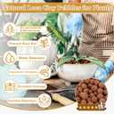16 LBS Natural Leca Clay Pebbles for Plants- 4-16mm Expanded Clay Leca Balls for Indoor Plants, Hydroton Clay Pebbles for Plants Hydroponic & Aquaponics Growing, Orchids, Drainage, Terrarium