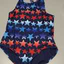 Lands' End Girls' UPF 50+ Stretch Crisscross Back One Piece Swimsuit (Blue,large)