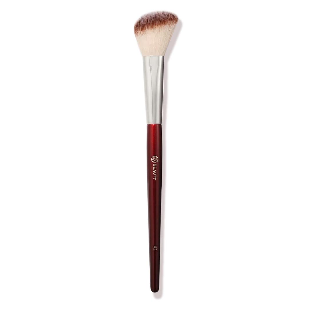 BK BEAUTY 112 SMALL ANGLED FACE BRUSH  Precise Angled Blush Brush for Soft, Natural Blend, Ideal for Blush on Smaller Faces & Highlighting