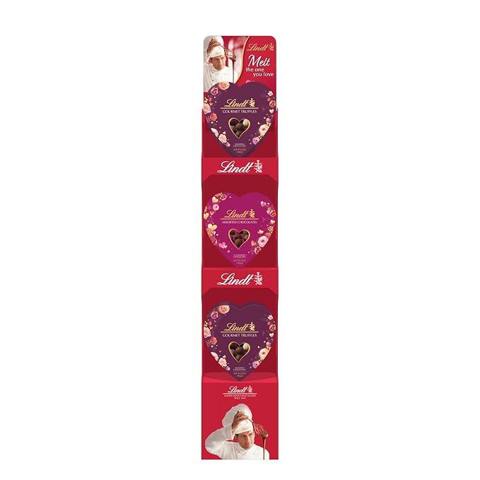 Valentine Praline Heart Display, 18ct, Full Size,  Best By 09/30/26