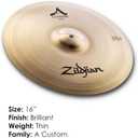 Zildjian A20514 16" A Custom Crash Cymbal