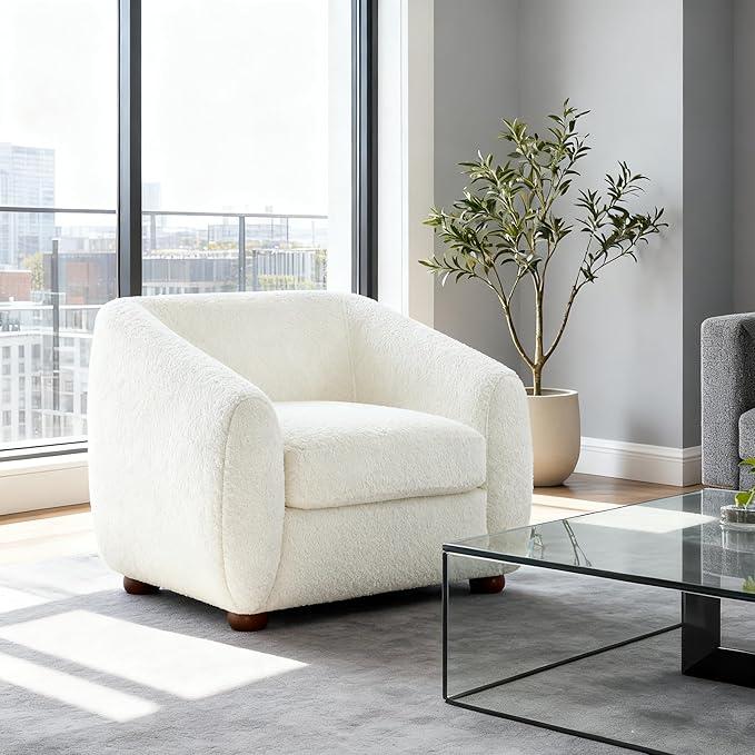 Sherpa Stretch Chaise Lounge Sofa Slipcover, XL, Ivory