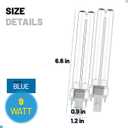 Pond UV Light, 9 Watt UVC G23 Base Replacement Bulb for Outdoor Pond Clarifier, Light Bulb Compatible with Tetra GreenFree UV Clarifier and JUP-01 UVE9 CF400 CF500 UVCP-9 Aquarium Filter (2 Pack)