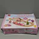 Lehoo Castle Wooden Train Set, Unicorn Train Set for Toddlers 2-4, Wooden Train Track Toddler Girl Toys Pink Train Fantasy Toys for 3 4 5 6 Year Old Girl