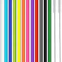 14 Pack Replacement Straws for 40 oz Stanley Adventure Travel Tumbler Cup, Reusable Plastic Straws with Cleaning Brush, Compatible with 40oz 30oz 20oz 14oz Stanley Water Jug, 12inch