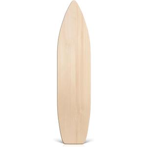 6 ft Wood Surfboard Wall Art Unfinished DIY Hanging Wood Longboard Vintage Wooden Beach Decorative Surfboard Unique Raw Large Decor Sign Boards Gift Idea for Home Room, 71.65 x 15.75 x 0.59"