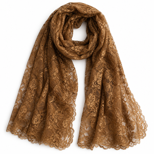 Brown Lace Scarf