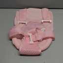 Baby Bath Seat Support Net Infant Bathing Support Mat Newborn Bath Tub Seat Cushion Pad with Five Safety Corner Adjustable Mesh Bathtub Sling Non Slip Shower Pad for 0-18 Months (No Bathtub) (light red)