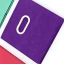 DII Non Woven Polyester Storage Bin, Lattice, Gray, Large Set of 2