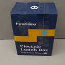 TRAVELISIMO Extra-Large Electric Lunch Box For Adults Holds up to 8 Cups - 80W Heated Lunch Box 1.8L Portable Microwave, Portable Food Warmer, Travel & Work - Loncheras Para Hombres De Trabajo (Dark Green)