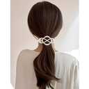 Atoden Flat Hair Clips Barrettes for Thick Thin Fine Hair 6Pcs French Barrette Glossy Large Hair Slides Non Slip Strong Hold Clamps Vintage 90s Accessories for Women Girls Gifts