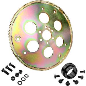 LS V8 Flexplate Adapter Kit Fit for GM Gen III LS1/LS2/LS6/4.8/5.3/6.0, TH350 700R4 200-4R 4L60 Transmission 1997-2007 Adapter Flex Plate Kit w/Bolts & Spacer 57534610 Swap Flywheel