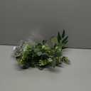 6Ft Eucalyptus Garland, Upgrade Bushy Artificial lvy Greenery Vines with Flower Gypsophila Willow Leaves for Home Wedding Party Table Runner Centerpiece Decor (1pcs)