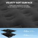 Queen Air Mattress with Built-in Pump, 800 lbs Heavy-Duty Support, 48-Hour Leak Tested, Upgraded 3-Layer Protection PVC, 3-Min Fast Inflation, Portable Air Bed for Home, Guests & Camping