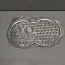 Stainless Steel Lick Mat for Dogs & Cats, Large Pet-Shaped Slow Feeder Pad, Chew-Proof, Non-Slip Licking Mat for Slow Eating, Stress Relief, Whisker Friendly for Cats