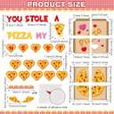Epakh 44 Pcs Valentine's Day Bulletin Board Pizza Theme Classroom Decoration Valentine's Day Pizza Paper Cutouts Heart Wall Decor for Birthday Wedding Anniversary Party Decor
