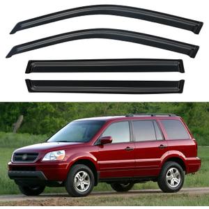 Window Visors Rain Guards Shield for 2003-2008 Honda Pilot, Out-Channel Window Vent Wind Deflectors Visors Shades for 03-08 Pilot