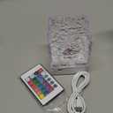 Ocean Wave Ceiling Projector,16 Colors Ocean Wave Light Projector, Water Ripple Ambient Night Light with Remote, Touch Control Aurora Projector Non-Wood for Bedroom,Room Decor,Kids Room (Cubic)