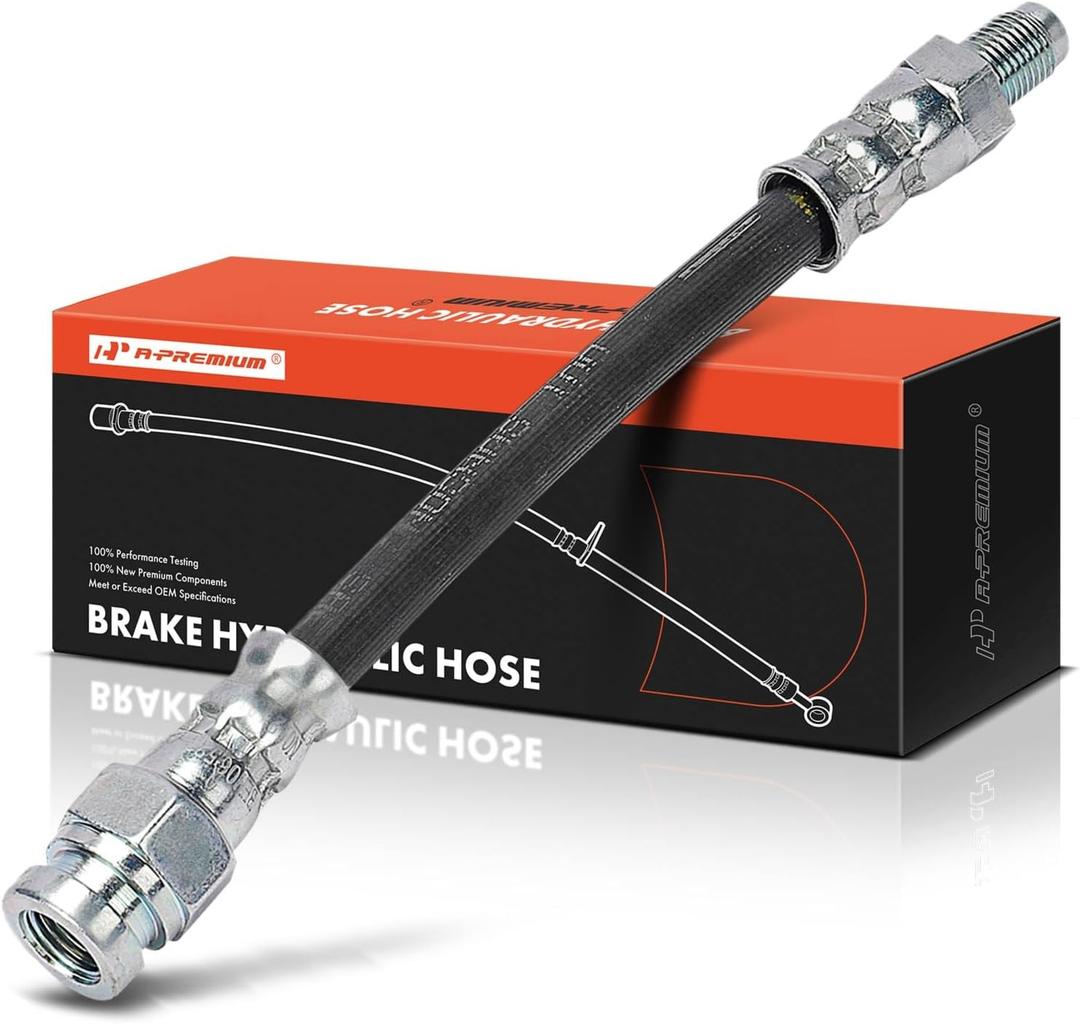 A-Premium Rear Driver or Passenger Outer Side Brake Hydraulic Hose Compatible with Select Fiat Models - 500L 2014 2015 2016 2017 - Replace# 68201325AA