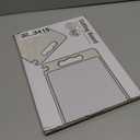 Titanium Cutting Board for Kitchen, Pure Titanium and Wheat Straw PP Scratch-Resistant for Meat/Vegetables Easy to Clean15.8x10.6 Inch, (Beige Titanium)