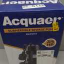 Acquaer Sewage Pump Submersible Water Pump with Automatic Float Switch, for Sump Basin, Residential Sewage, 3/4 HP 6400 GPH Sewage Pump 2'' NPT