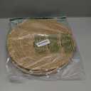 Round Woven Placemats 13 inch Set of 4 - Boho Rattan Placemats Natural Water Hyacinth Placemat, Farmhouse Weave Place Mats, Rustic Braided Wicker Table Mats for Dining Table,Home,Wedding