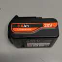 SANIU 2Pack 8000mAh Replacement for Black and Decker 20V Battery Lithium ion MAX 20 Volt Compatible with Black & Decker Batteries LBXR20 LBXR2020 LBX4020 LB2X4020-OPE