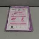 INFILAND Case for iPad 9th/8th/7th Generation 2021/2020/2019 10.2 inch Glitter Clear, Shockproof Protective Cute iPad 7/8/9 Gen Cover with Stand, Pencil Holder for Kids, Girls, Women (Purple)