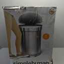 simplehuman 60 Liter Semi-Round Hands-Free Kitchen Step Stainless Steel Trash Can with Soft-Close Lid, Brushed