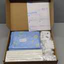 Rabbit Cage, 48" x 24" Large Pet Playpen Enclosure for Small Animal- Guinea Pig, Hamster, Bunny, Puppy, PVC Frame Chicken Coop with Waterproof Tarp & Mesh Cover Indoor Outdoor