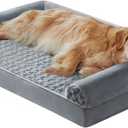 BFPETHOME Dog Beds for Large Dogs, Orthopedic Dog Bed for Medium Large Dogs,Big Waterproof Couch Pet Bed with Removable Washable Cover