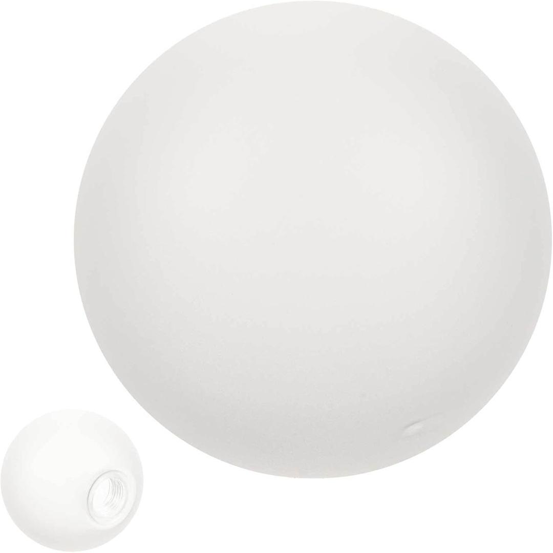 DOITOOL Frosted Glass Lampshade 3.14 Inch Replacement Globe for G9 Light Fixtures Sphere Pendant and Wall Sconce Covers (8x8x8cm)