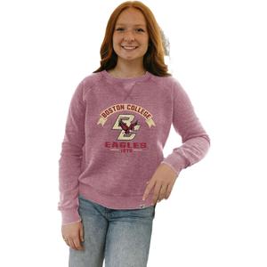 Blue 84 NCAA womens Ncaa Officially Licensed Women's Crewneck Sweatshirt Burnout Vintage Scholar (XXL)