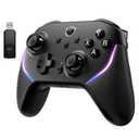 NYXI Master P1 Wireless PC Controller, Dual-Mode Triggers, Hall Effect Joystick, 1000Hz Polling Rate, Mute control, 6-Axis Gyro, Turbo, Lockable Back Buttons for PC/Switch/Switch 2/iOS/Android (Black)