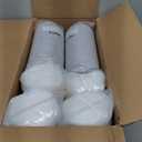 Outdoor Chair Cushion Weather Resistant, Backrest and Seat Cushion Set for Patio Furniture with Waterproof Removable Cover, 19 x 19 Inch, Cream, Set of 4