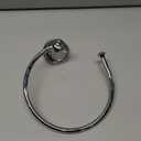 Delta Cassidy (1-Pack) Hand Towel Holder Polished Chrome Towel Racks for Bathroom Wall Square Towel Ring Holder for Bath Towel Hanger for Kitchen, Bathroom Accessories 79746