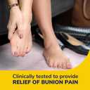 Dr. Scholl's BUNION RELIEF & TOE CORRECTOR // Massaging Gel Bunion Splint & Big Toe Straightener - Orthopedic Bunion Corrector for Women & Men - Bunion Pads for Bunion Pain Relief, 1 Support Set (Left & Right)