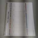 Undated Weekly Planner - 8.5" x 11" Undated Daily Productive Weekly To Do List Notepad for Home, Work, School, Projects, 52 Weeks, Clean Colorful Design