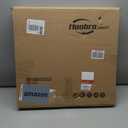 HOOBRO Bar Table, Height-Adjustable Round Pub Table 27-35.4 Inches with Sturdy Base, Modern Style, Easy to Assemble, Suitable for Small Space, Rustic and Black BF58BT01G1