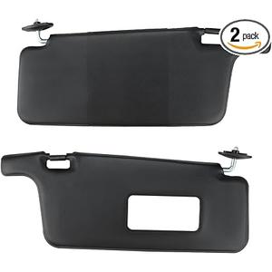 INTGET Upgraded 2PCS Black Sun Visor for 1996-2000 Honda Civic Accessories 1997 1998 1999 Plastic Interior Sunvisor Replacement for Honda Civic Accessories iES CX DX EX EXR HX LX Left & Right Side