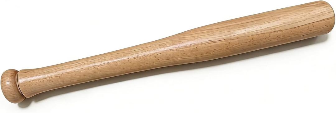 17-Inch Mini Wood Baseball Bat - Premium Hardwood One Hand Training Bat, Compact Personal Home Utility Tool for Home and Car Emergency Truck Tire Thumper, Handheld Practice Bat for Beginner & Adults