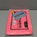 RAINYEAR 15 Inch Laptop Sleeve 15" Protective Soft Case Padded Zipper Cover Computer Bag Specially Compatible with 15.4" MacBook Pro/Air A3448 A3241 A2941 A3114 A1938 A1707 A1990 (Bright Pink)