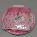 96Pcs Pink Donut Confetti Party Plates and Napkins Themed Decorations Summer Pink Donut Dessert Plates Donuts Tableware Set for 24 Guests Grow Up Themed Baby Shower Party Favors Supplies