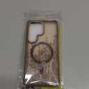 DOMAVER for Samsung Galaxy S26 Ultra Case, Magnetic Phone Case for Samsung S26 Ultra [Compatible with MagSafe] Slim Fit Flowers Floral Design Shockproof Protective Bumper Women Girls Cover- Brown