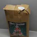 MUMTOP 10FT Christmas Inflatables Outdoor Decoration, Candy Castle Christmas Inflatable with Santa,Snowman,Elk,Penguin and Built-in Led Lights Blow Up Inflatable for Outdoor Party Garden Decoration